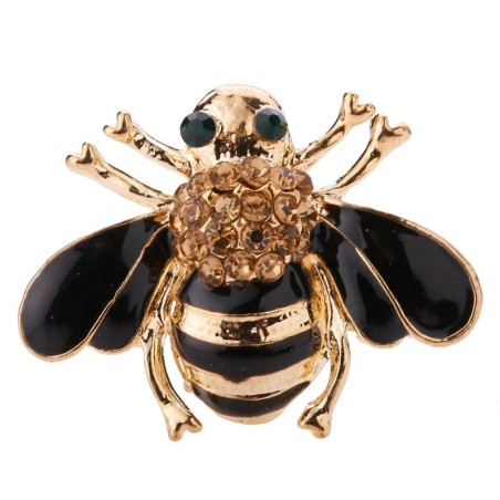 Broche Pin Abeja Chic Nocturno | Joyería Original y Elegante