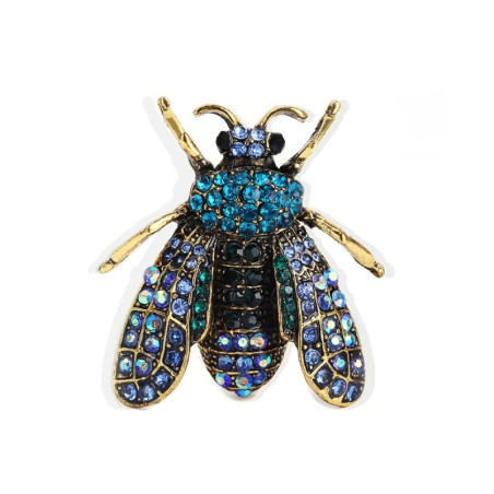 Broche Pin Abeja Imperial con Strass | Joya en 3 Colores