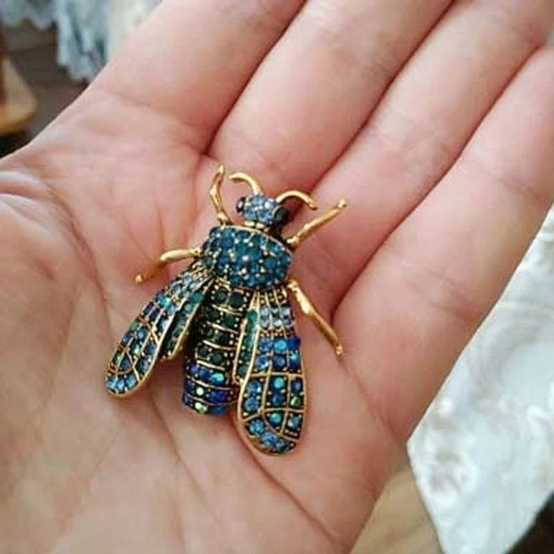 Broche Pin Abeja Imperial con Strass | Joya en 3 Colores