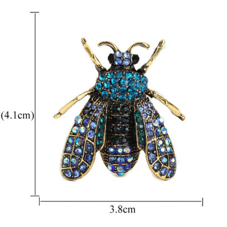 Broche Pin Abeja Imperial con Strass | Joya en 3 Colores