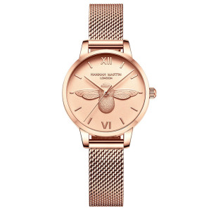 Reloj Abeja Elegante - Correa Acero Inoxidable & Cuarzo