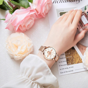 Reloj Abeja Elegante - Correa Acero Inoxidable & Cuarzo