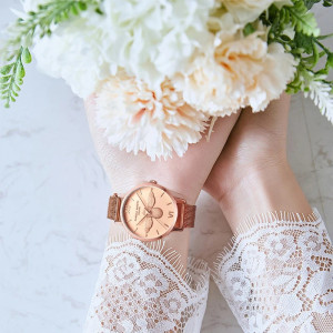 Reloj Abeja Elegante - Correa Acero Inoxidable & Cuarzo