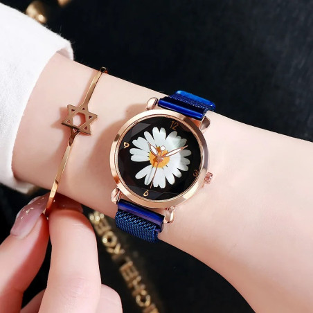 Reloj Floral 'Elegancia Margarita' | Un Regalo Original para Mujer