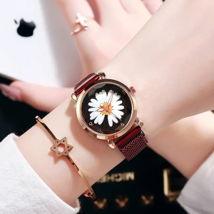 Reloj Floral 'Elegancia Margarita' | Un Regalo Original para Mujer