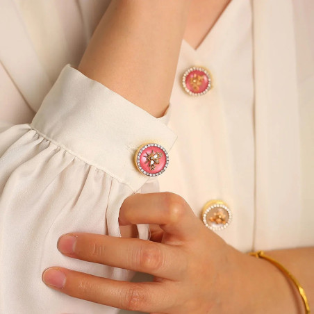 Cubrebotón Abeja "Trío Elegancia" | Joya Original para Camisa