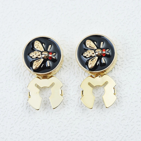 Cubrebotón de Abeja "Brillo Dorado" - Accesorio Elegante