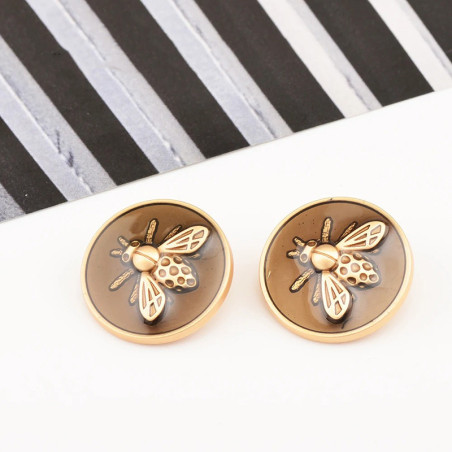 Botones de Abeja Vintage Plateados | Pack de 6 | Idea Regalo