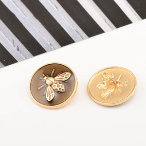 Botones de Abeja Vintage Plateados | Pack de 6 | Idea Regalo