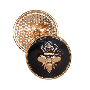 Botones Abeja "Majestad Real" 23mm - Lote de 10 - Estilo Lujo