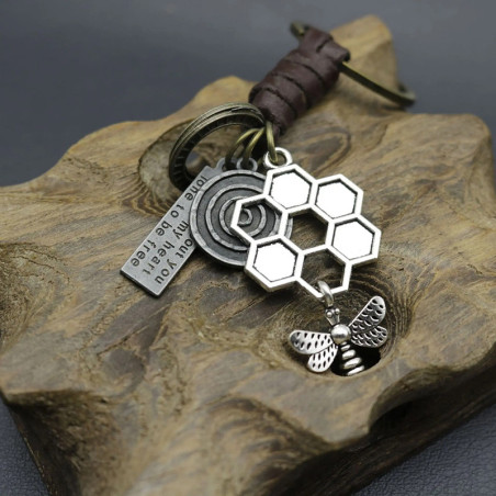 Llavero Abeja "Guardián de la Miel" | Regalo Único y Bonito