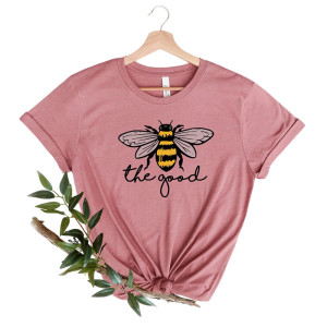 Camiseta Abeja Mujer | Diseño Original "BEE The Good" Verano