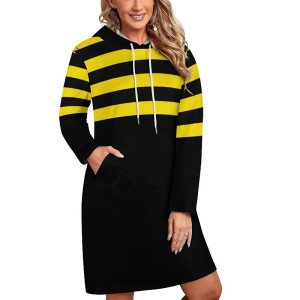 Mini Vestido Sudadera Estilo Abeja – Comodidad & Originalidad