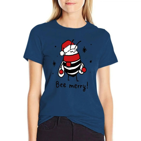 Camiseta de Abeja para Mujer Bee Merry! | Regalo de Navidad
