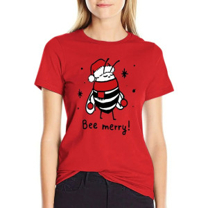 Camiseta de Abeja para Mujer Bee Merry! | Regalo de Navidad