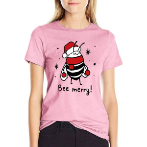Camiseta de Abeja para Mujer Bee Merry! | Regalo de Navidad