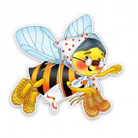 autocollant de voiture  PVC Grand-mère Abeille