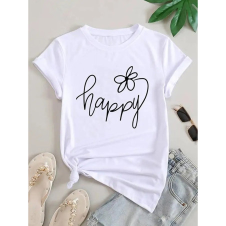 Playera de Abeja 'BEE Happy' para Mujer | Idea Regalo Original