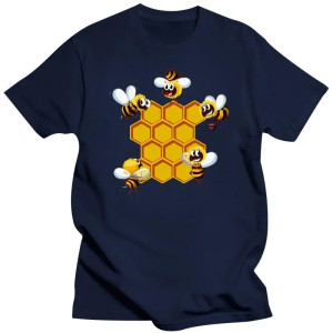 Camiseta Abeja 'Colmena Animada' - Cómoda & Original | S-6XL