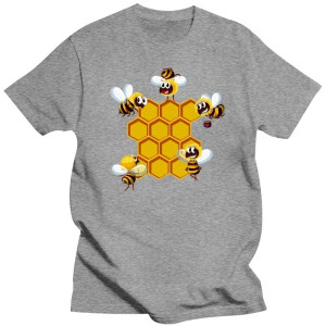 Camiseta Abeja 'Colmena Animada' - Cómoda & Original | S-6XL