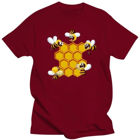 Camiseta Abeja 'Colmena Animada' - Cómoda & Original | S-6XL