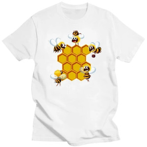 Camiseta Abeja 'Colmena Animada' - Cómoda & Original | S-6XL