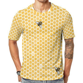 Camiseta Abeja "Hexágono Miel" | Elegancia & Inspiración Natural