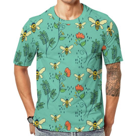 Camiseta Mujer Abeja "Jardín Salvaje" | Diseño Original