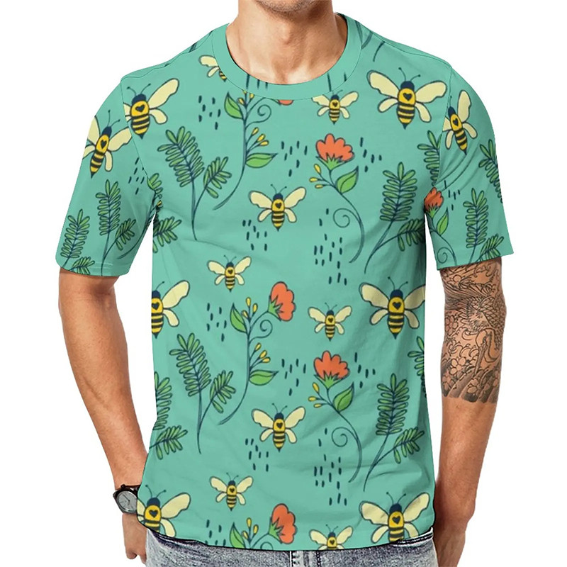 Camiseta Mujer Abeja "Jardín Salvaje" | Diseño Original
