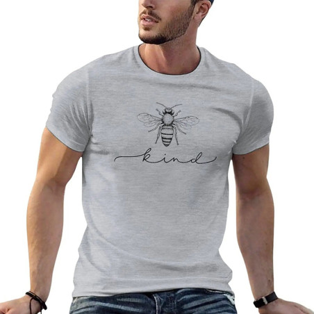 Camiseta Bee Kind Hombre - Comodidad y Estilo con Mensaje
