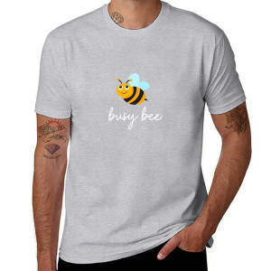 Camiseta Abeja 'Busy Bee' – Diseño Vintage – 8 Colores – S-6XL
