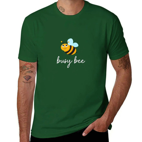 Camiseta Abeja 'Busy Bee' – Diseño Vintage – 8 Colores – S-6XL