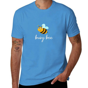 Camiseta Abeja 'Busy Bee' – Diseño Vintage – 8 Colores – S-6XL