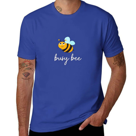 Camiseta Abeja 'Busy Bee' – Diseño Vintage – 8 Colores – S-6XL