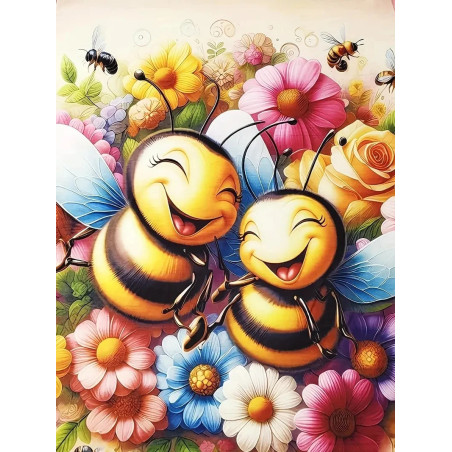 Camiseta Abeja "Dúo Miel y Flores" – Comodidad y estilo