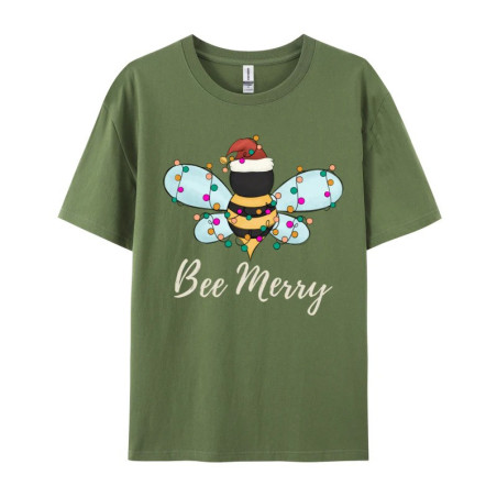 Camiseta Abeja de Navidad para Mujer | Regalo Original y Divertido