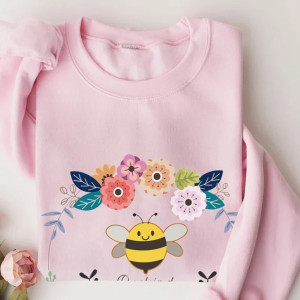 Sudadera de Abeja para Mujer | Hoodie Bee Kind Romántico