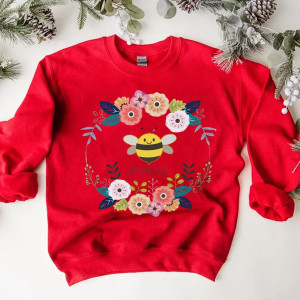 Sudadera de Abeja para Mujer | Hoodie Bee Kind Romántico