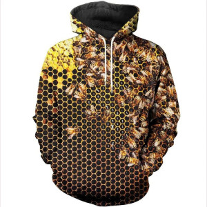 Sudadera con Capucha Abeja "Enjambre Místico" | Hoodie Original