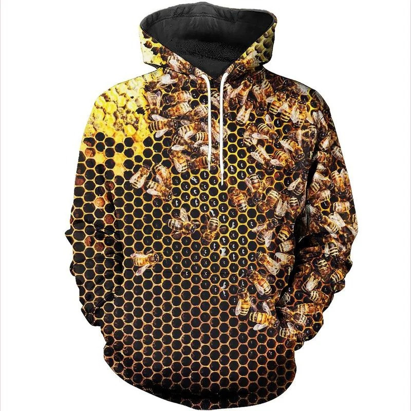 Sudadera con Capucha Abeja "Enjambre Místico" | Hoodie Original