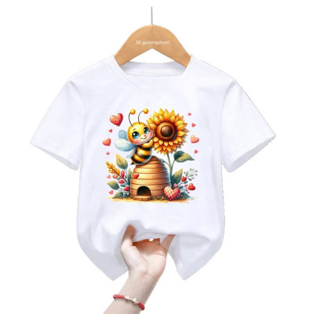 Camiseta Abeja "Sol de Amor" – Cómoda y Bonita | 1001abeilles