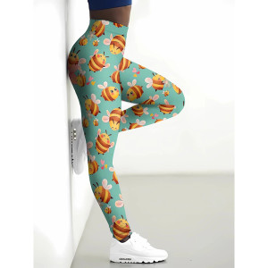 Leggings de Abeja "Abejas Felices" – Bonito Diseño Kawaii