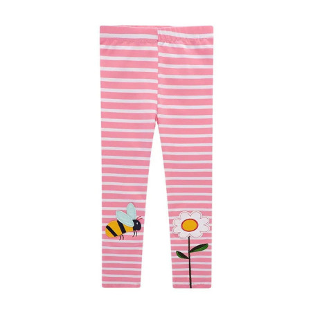 Legging Rosa de Abeja para Niña – Comodidad y Estilo Bonito