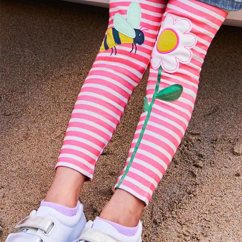 Legging Rosa de Abeja para Niña – Comodidad y Estilo Bonito