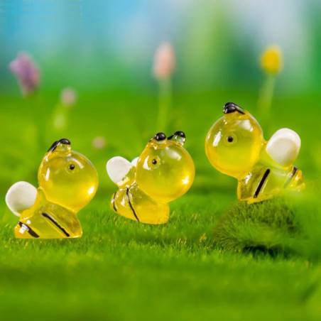 Mini Abejas Fluorescentes de Resina | Lote de 20 – Decoración DIY