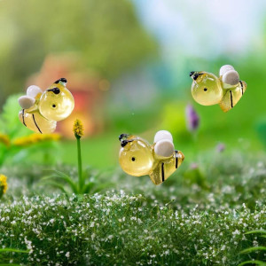 Mini Abejas Fluorescentes de Resina | Lote de 20 – Decoración DIY