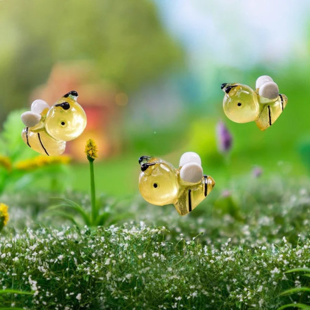 Mini Abejas Fluorescentes de Resina | Lote de 20 – Decoración DIY