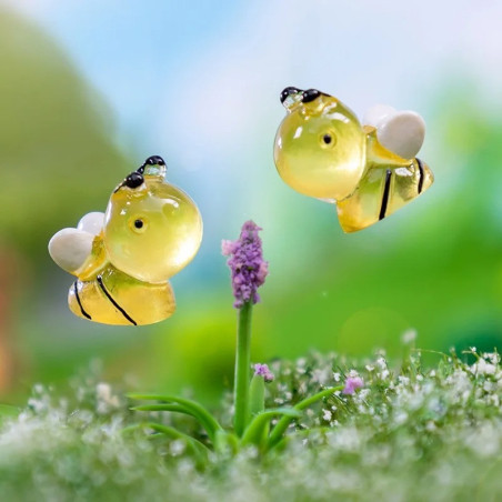 Mini Abejas Fluorescentes de Resina | Lote de 20 – Decoración DIY