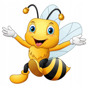 Pegatina de Abeja Voladora | Sticker Adorable para Coche y Portátil
