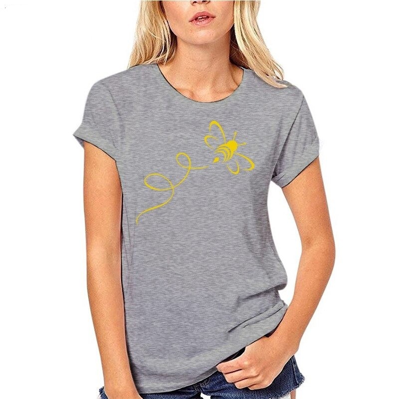 T-Shirt Abeille pour femmes Bumble Bee Gris